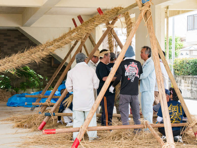 中島区綱作り2016