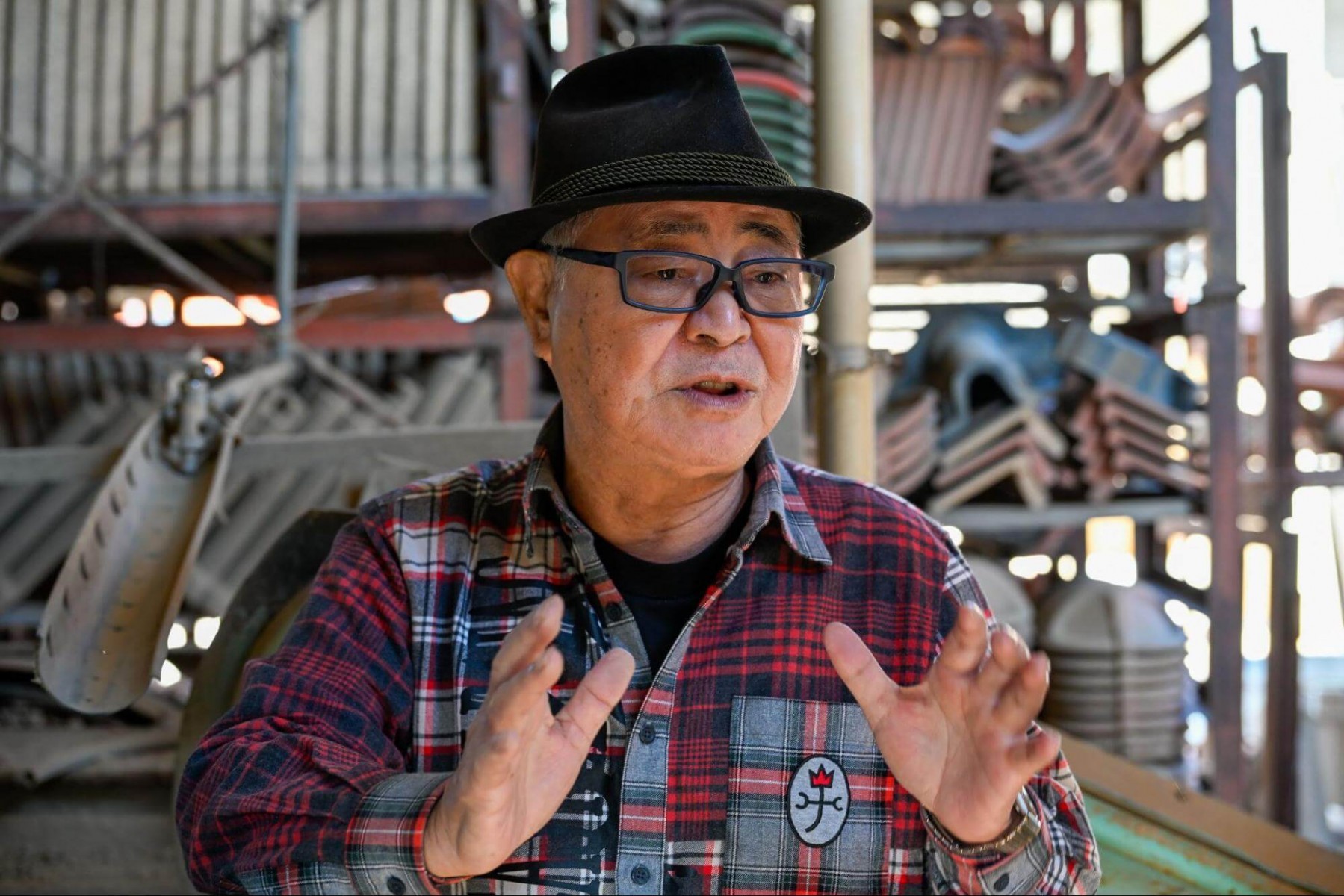 インタビューの様子